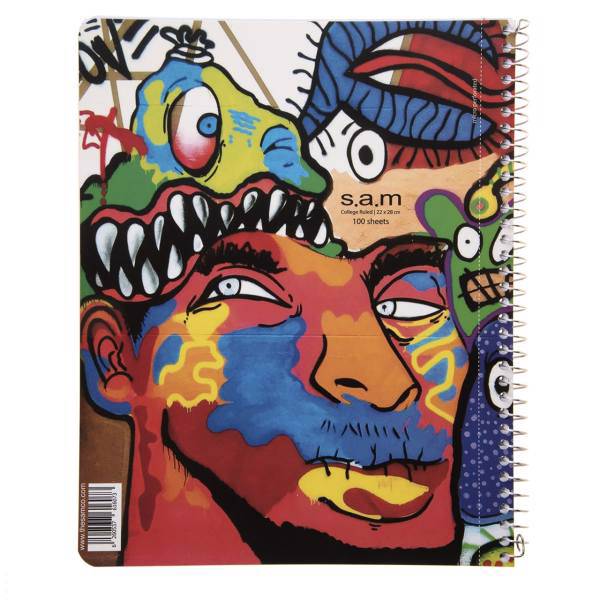 دفتر مشق سم طرح کوبیسم، Sam Cubism Design Homework Notebook