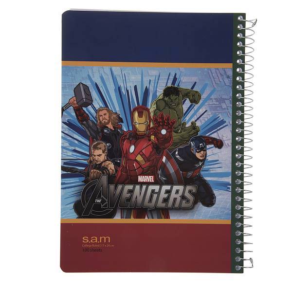 دفتر مشق سم طرح انتقام جویان، Sam The Avengers Homework Notebook