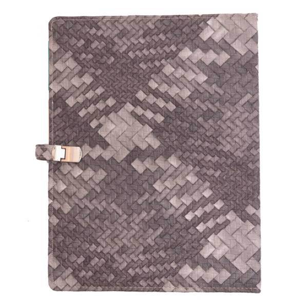 دفتر کلاسوری دوکادفتر طرح چرم مدل 2007-607، DokaDaftar Leather 607-2007 Binder Notebook