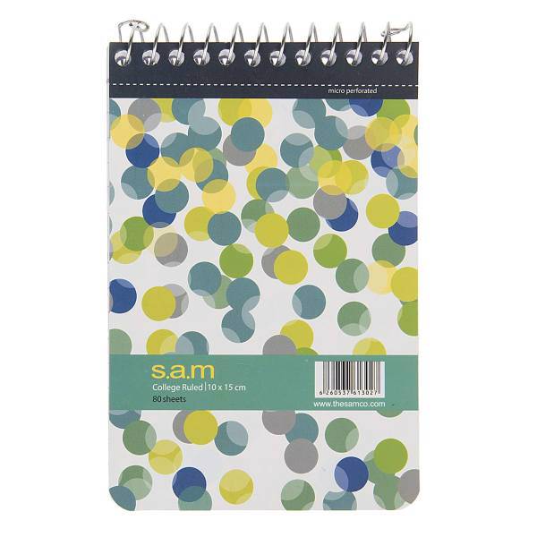 دفتر یادداشت سم طرح خالدار، Sam Dotted Design Notebook