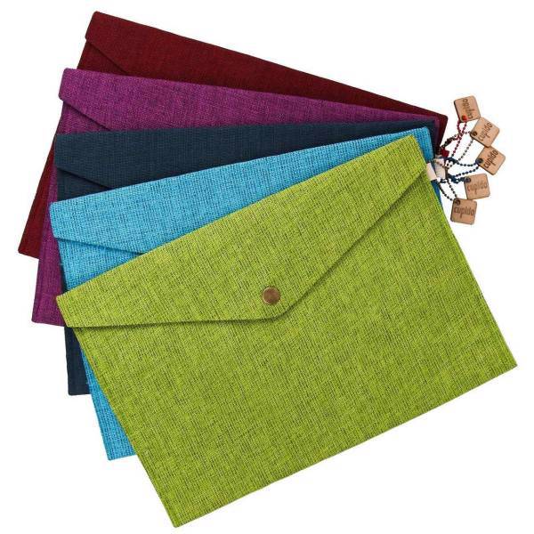 پوشه پارچه ای کاپیدو کد 609183 سایز A4 مجموعه پنج عددی، Cupido 609183 Cloth Folder Size A4 Pack Of 5