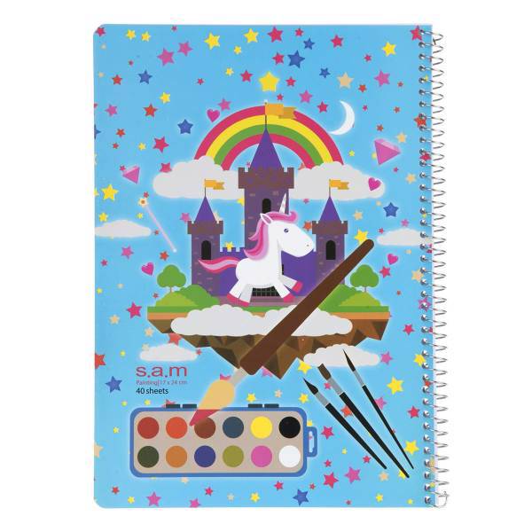 دفتر نقاشی سم طرح پونی، Sam Pony Painting Notebook