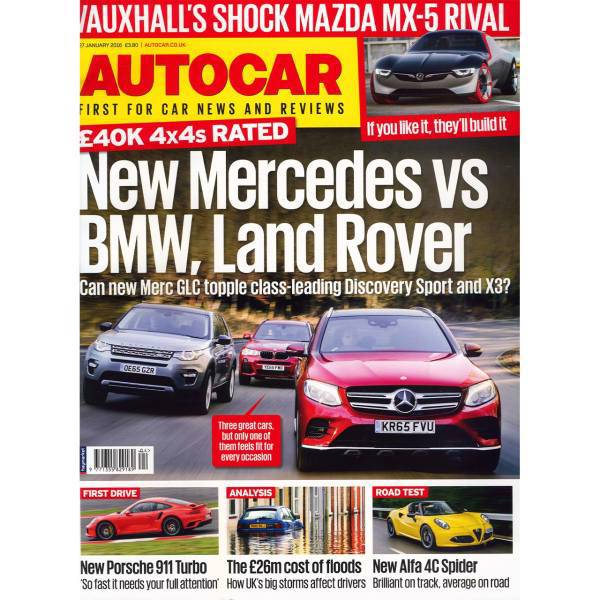 مجله اتوکار - بیست و هفتم ژانویه 2016، Autocar Magazine - 27 January 2016