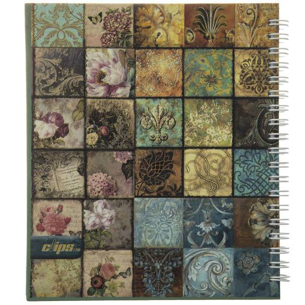 دفتر یادداشت کلیپس طرح گل، Clips Flower Notebook