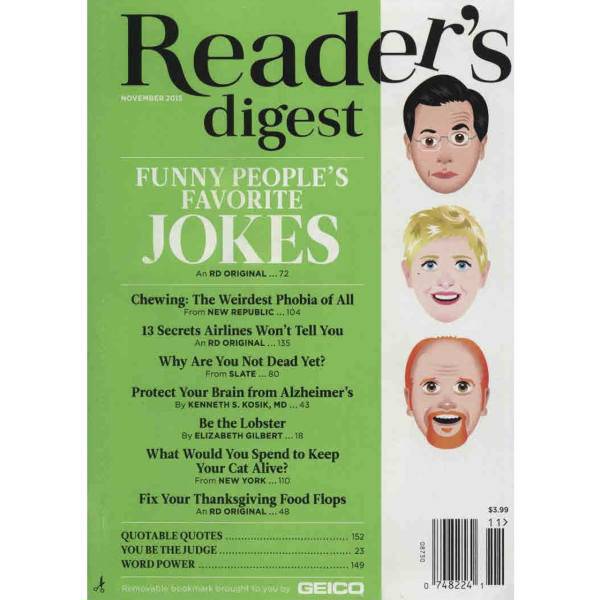 مجله ریدرز دایجست - نوامبر 2015، Readers Digest Magazine - November 2015