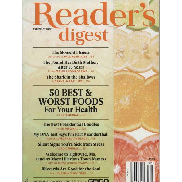 مجله ریدرز دایجست -فوریه 2017، Readers Digest Magazine February 2017