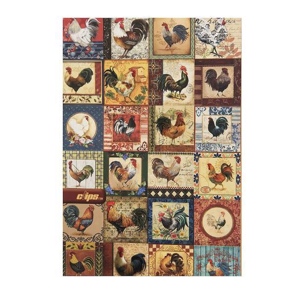 دفتر مشق کلیپس طرح خروس، Clips Rooster Design Homework Notebook