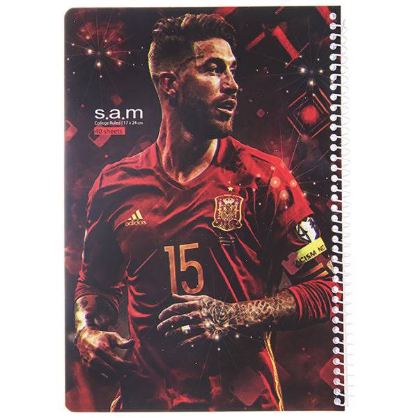 دفتر مشق سم طرح فوتبالی 8، Sam Football 8 Homework Notebook