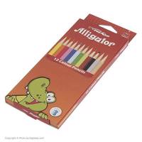 مداد رنگی 12 رنگ الیگیتور Alligator 12 Color Pencil