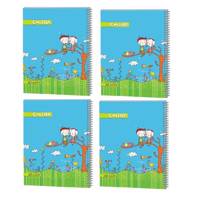 دفتر مشق چیترا کد 42-07 بسته 4 عددی Chitra 07-42 Homework Notebook Pack of 4