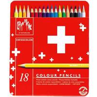 مداد آبرنگی 18 رنگ کارن داش مدل Swiss Color Caran dAche Swiss Color 18 Watercolor Pencil