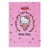 دفتر مشق کلیپس طرح هلو کیتی 80 برگ Clips Hello Kitty Design 80 Sheets Homework Notebook