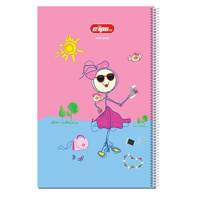 دفتر نقاشی 50 برگ کلیپس طرح دختر و عکس سلفی جلد شومیز Clips 50 Sheets Girl and Selfie Picture Design Soft Cover Drawing Notebook
