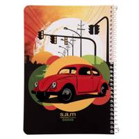 دفتر مشق سم طرح فولکس Sam Volkswagen Design Homework Notebook