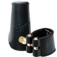 بست و کلاهک چرمی ساکسیفون سوپرانو وندورن مدل LC26L Vandoren LC26L Leather Ligature and Leather Cap for Soprano Saxophone