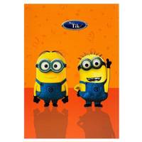 دفتر مشق کلیپس طرح باب و کوین 80 برگ Clips Bob and Kevin Design Design 80 Sheets Homework Notebook