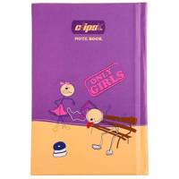 دفترچه یادداشت کلیپس طرح فقط دختر‌ان 100 برگ Clips Only Girls Design 100 Sheets Notebook