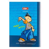 دفتر 100 برگ کلیپس طرح پسر جلد شومیز Clips 100 Sheets Ring Cover Boy Design Notebook