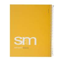 دفتر مشق سم طرح ساده 2 Sam Simple Design 2 Homework Notebook Spiral Bound