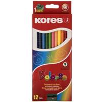 مداد رنگی 12 رنگ کورس مدل Kolores Kores Kolores 12 Colored Pencil