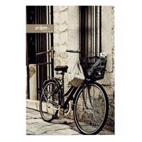 دفتر 80 برگ کلیپس طرح دوچرخه جلد شومیز Clips 80 Sheets Bicycle Design Soft Cover Notebook