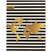 دفتر کلاسوری کلیپس طرح کره زمین 80 برگ Clips Planet Earth Design Ring Binder Notebook 80 Sheets