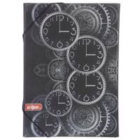 کلاسور کش دار کلیپس طرح ساعت سایز A4 Clips Clock Folder Size A4