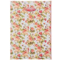 دفتر مشق کلیپس طرح گل رز 80 برگ Clips Rose Flower Design 80 Sheets Homework Notebook