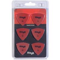 پیک گیتار استگ مدل SPELLIX6-1.00 بسته‌ شش عددی Stagg SPELLIX6-1.00 Triangle Guitar Picks