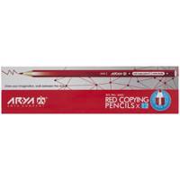 مداد قرمز آریا کد 3002 بسته 12 عددی Arya 3002 Red Pencil Pack of 12