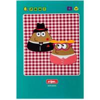 دفتر 50 برگ کلیپس طرح پو جلد شومیز Clips 50 Sheets Soft Cover Pou Design Notebook