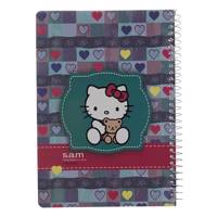 دفتر مشق سم طرح هلوکیتی 2 Sam Hello Kitty Design 2 Homework Notebook