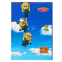 دفتر مشق کلیپس طرح مینیون 80 برگ Clips Minion Design 80 Sheets Homework Notebook