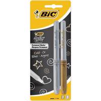 ماژیک پرمننت بیک طلایی و نقره ای - بسته 2 رنگ Bic Marking Color Gold And Silver Permanent Marker - Pack of 2