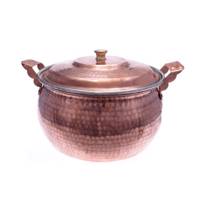 قابلمه مسی زنجان طرح شکمی کد 3902 قطر 23 سانتی متر