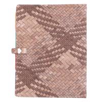 دفتر کلاسوری دوکادفتر طرح چرم مدل 2005-607 DokaDaftar Leather 607-2005 Binder Notebook