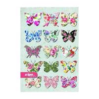دفتر مشق کلیپس طرح پروانه Clips Butterfly Design Homework Notebook