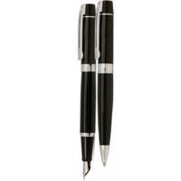 ست خودکار و خودنویس شیفر مدل 300 - با گیره نقره ای Sheaffer 300 Ballpoint Pen and Fountain Pen Set - With Silver Clip