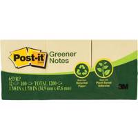 کاغذ یادداشت چسب دار پست ایت مدل Greener کد 653RP - بسته 1200 عددی Post-it Sticky Greener Notes Code 653 RP - Pack of 1200