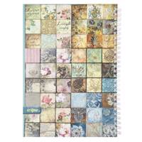 دفتر مشق کلیپس طرح کلاژ گل Clips Collage of Flowers Design Homework Notebook