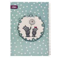 دفتر نقاشی کلیپس طرح اسب آبی Clips Rhino Painting Notebook