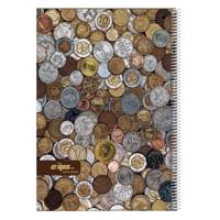 دفتر مشق کلیپس طرح سکه 100 برگ Clips Coin Design 100 Sheets Homework Notebook