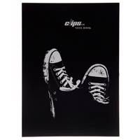 دفتر 100 برگ کلیپس طرح آل استار جلد شومیز Clips 100 Sheets Soft Cover All Star Design Notebook