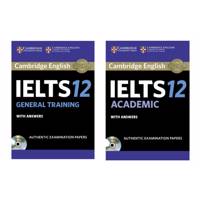 کتاب زبان دو جلدی IELTS Cambridge 12 Academic / IELTS Cambridge 12 General نشر پندارقلم IELTS Cambridge 12 Academic / IELTS Cambridge 12 General