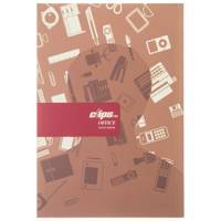 دفتر 40 برگ کلیپس طرح رسانه جلد شومیز Clips 40 Sheets Soft Cover Media Design Notebook