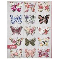 دفتر کلاسوری کلیپس طرح پروانه Clips Butterfly Ring Binder Notebook