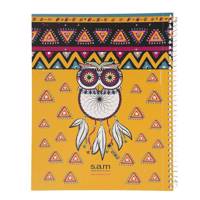 دفتر مشق سم طرح جغد Sam Owl Design Homework Notebook Spiral Bound