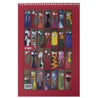 دفتر نقاشی 30 برگ کلیپس طرح قاب عکس حیوانات جلد شومیز Clips 30 Sheets Animals Photo Frame Design Soft Cover Painting Notebook