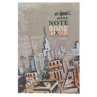 دفتر 40 برگ کلیپس طرح نمای شهر جلد شومیز Clips 40 Sheets Soft Cover City View Design Notebook