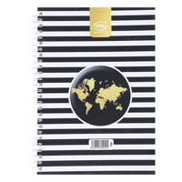 دفتر مشق کلیپس طرح نقشه Clips Map Design Homework Notebook